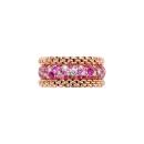 FOPE Bubble Ring mit Diamanten und rosa Saphiren - Bild 2