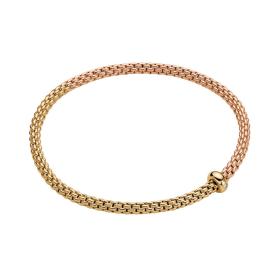 Roségold, Armschmuck, FOPE Eka Flex'it Armband mit zweifarbigem Geflecht 01M01B2_BB_3_XGX_0XS