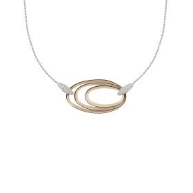 Gold, Halsschmuck, Annamaria Cammilli Collier Dune Chic Pavé Halskette GCO3678PAVN