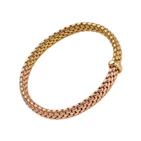 Roségold, Armschmuck, FOPE Vendôme Flex'it Armband mit zweifarbigem Geflecht 01M02B2_BB_3_XGX_0XS