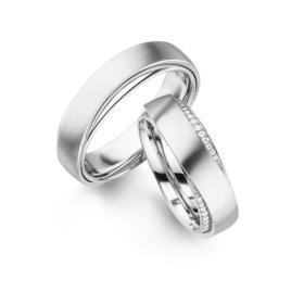 Platin, Ringe, Henrich & Denzel Unisono Trauringe P4596.11000-P4596.60000