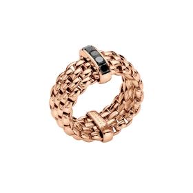 Roségold, Ringe, FOPE Panorama Flex'it Ring mit schwarzen Diamanten 52504AX_BN_R_XRX_00S