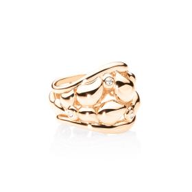 Roségold, Ringe, Tamara Comolli SIGNATURE LACE Ring L R-LAC-l-rg