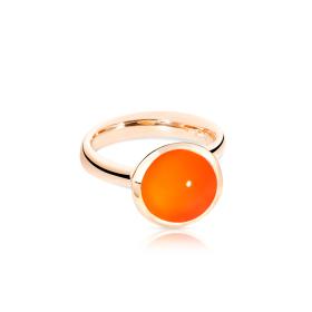 Roségold, Ringe, Tamara Comolli BOUTON Ring large Karneol R-BOU-l-Carn-rg