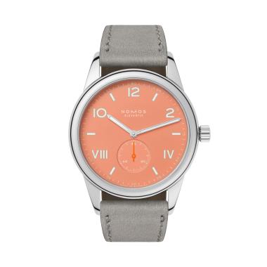 Unisex, Handaufzug, NOMOS Glashütte Club Campus cream coral