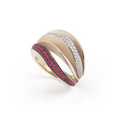 Ringe, Gelbgold, Annamaria Cammilli Velaa Color Ring