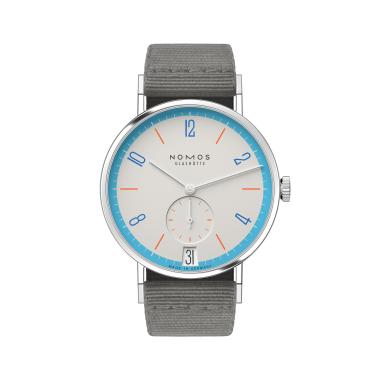 Handaufzug, NOMOS Glashütte Tangente 38 Datum Peace 