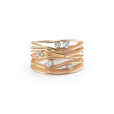 Ringe, Rotgold, Annamaria Cammilli Dune Ring