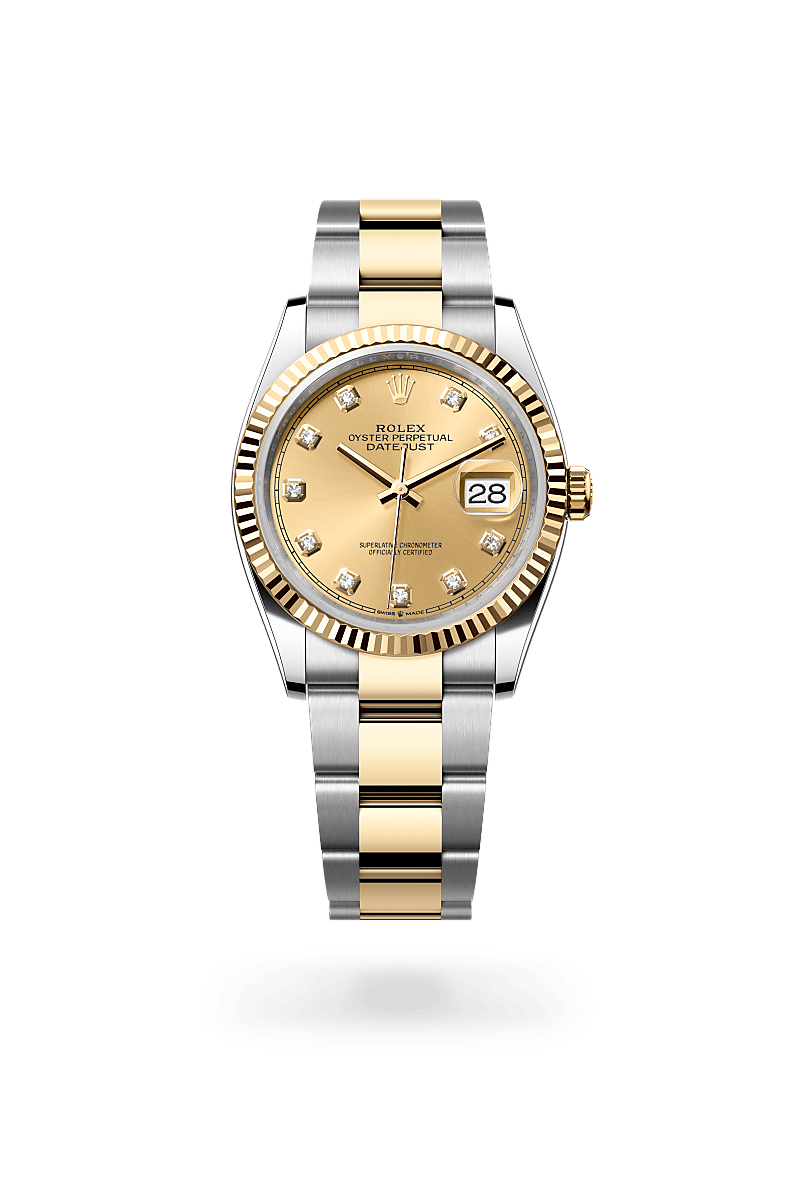 Rolex Datejust 36 M126233-0018 Herrenuhr / Damenuhr - Oyster, 36 mm, Edelstahl Oystersteel und Gelbgold 