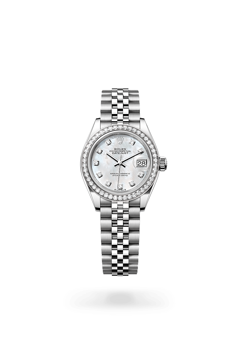 Rolex Lady-Datejust M279384RBR-0011 Herrenuhr / Damenuhr - Oyster, 28 mm, Edelstahl Oystersteel und Weißgold mit Diamanten 